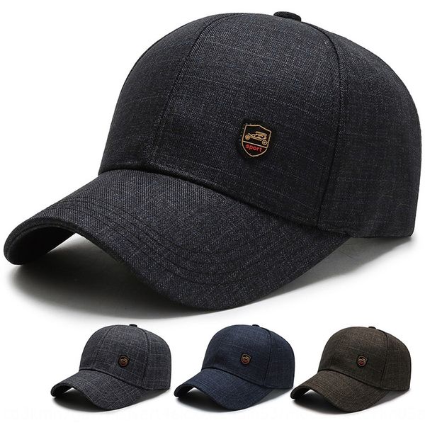plaid hat baseball men's outdoor breathable cap men's youth baseball cap korean style fashionable british all-match dad hat, Blue;gray
